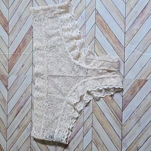 Wilshire & Montana Intimates Nude Lace Panties Cheeky Neutral Underwear Medium